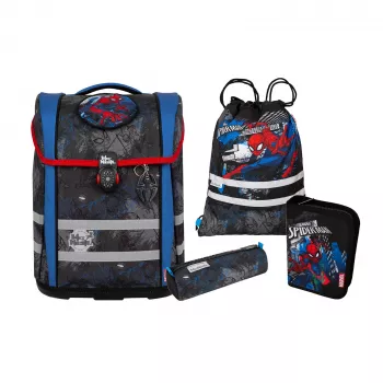 Conjunto de mochila escolar McNeill PERFECTO, 5 peças, Marvel Spider-Man
