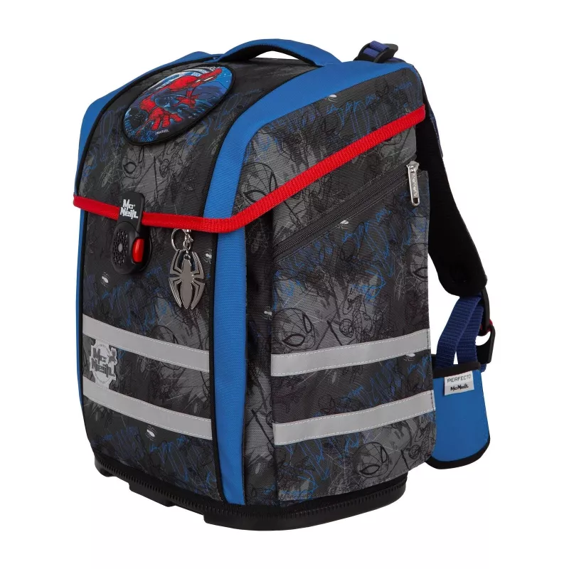 Conjunto de mochila escolar McNeill PERFECTO, 5 peças, Marvel Spider-Man