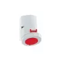 Tomada de parede BALS 1155, 32A, 5 polos, 400V, 6h, IP67, vermelho/cinzento