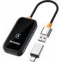 TechniSat Technicast 100 Adaptador sem fios CarPlay e Android Auto – preto, USB-C, plug & play