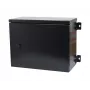 ALLNET Caixa de parede para calha DIN T223mm preta IP55 série SO-DIN