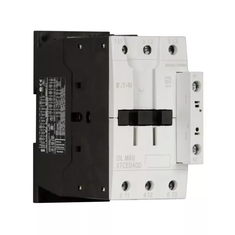 Eaton DILM40 Contator tripolar, bobina 230 V 50 Hz / 240 V 60 Hz, 18,5 kW AC-3 400 V, 1NO+1NC