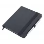 TROIKA BLACK SLIMPAD Caderno A5 com caneta prateada