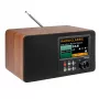 Albrecht DR 863 Rádio digital DAB+ FM com Bluetooth, caixa de madeira, ecrã a cores, bateria