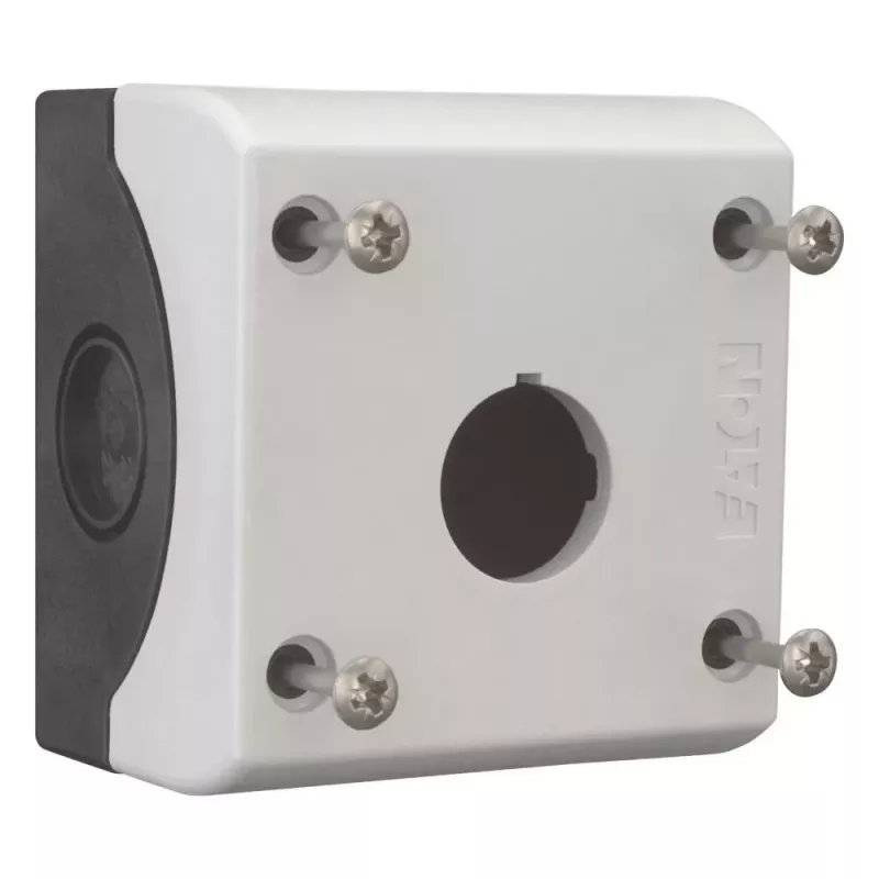 Caixa vazia de superfície Eaton M22-I1, 1 posição, cinzento RAL 7035, IP66, 80 x 72 x 56 mm