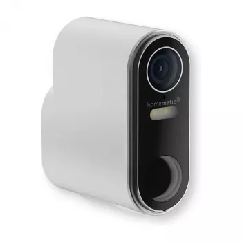 Homematic IP câmara exterior com bateria (HmIP-COR) – 3MP, WLAN, branco/preto