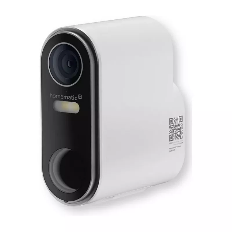 Homematic IP câmara exterior com bateria (HmIP-COR) – 3MP, WLAN, branco/preto