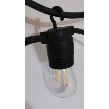 SYNERGY21 S21-LED-001138 lâmpada LED retrofit S14 E27 branco quente 1,5W para fios de luzes