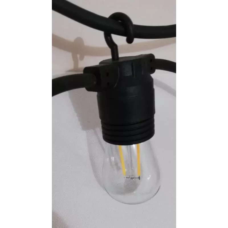 SYNERGY21 S21-LED-001138 lâmpada LED retrofit S14 E27 branco quente 1,5W para fios de luzes