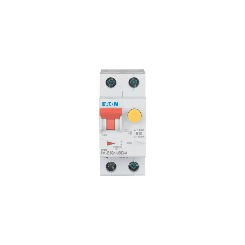 Eaton PXK-B10/1N/003-A disjuntor diferencial 10A 30mA tipo A 1P+N 230V 6kA 2TE