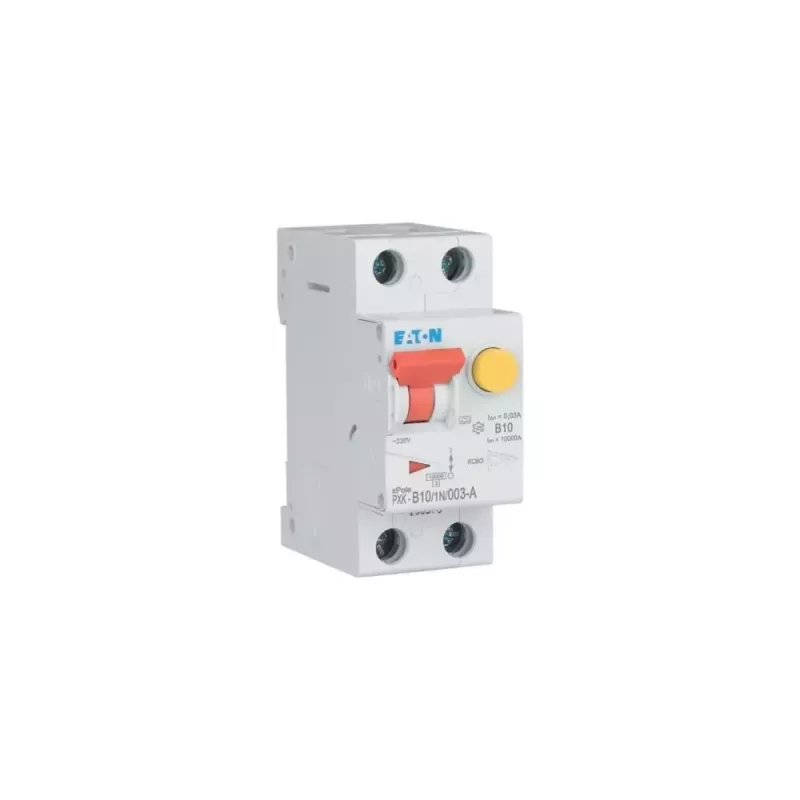 Eaton PXK-B10/1N/003-A disjuntor diferencial 10A 30mA tipo A 1P+N 230V 6kA 2TE
