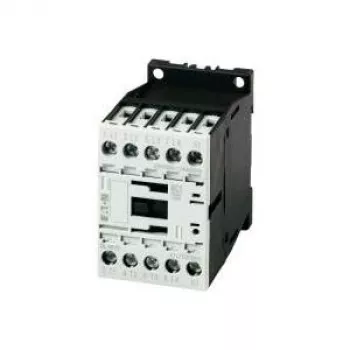 Contator de potência Eaton DILM9-01, 3 polos, 9 A, bobina 230/240 V AC, 1 contacto auxiliar NF