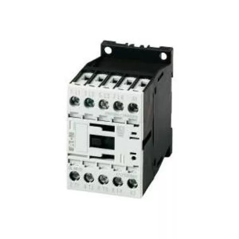 Contator de potência Eaton DILM9-01, 3 polos, 9 A, bobina 230/240 V AC, 1 contacto auxiliar NF