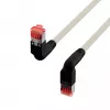 EFB Elektronik K4137GR.2 cabo de patch Cat.6A S/FTP LSZH, Draka UC900 TM21, 2x90 graus, 2 m, cinzento