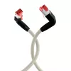 EFB Elektronik K4137GR.2 cabo de patch Cat.6A S/FTP LSZH, Draka UC900 TM21, 2x90 graus, 2 m, cinzento
