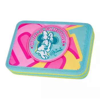 Estojo de lápis XL cheio McNeill com 2 fechos Disney Minnie Mouse