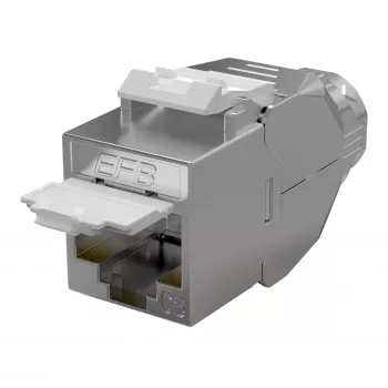 EFB Elektronik E-20096 módulo blindado RJ45 Keystone Slimline Cat.8.1 2000MHz