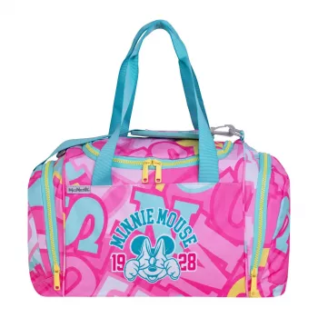 McNeill Disney Minnie Mouse saco de desporto, rosa/vermelho, 16L, poliéster, criança