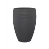 Vaso de flores Emsa Landhaus 283/65 preto-granito D47 – vaso redondo de 47 cm, 38 L, resistente a UV e geada, interior/exterior