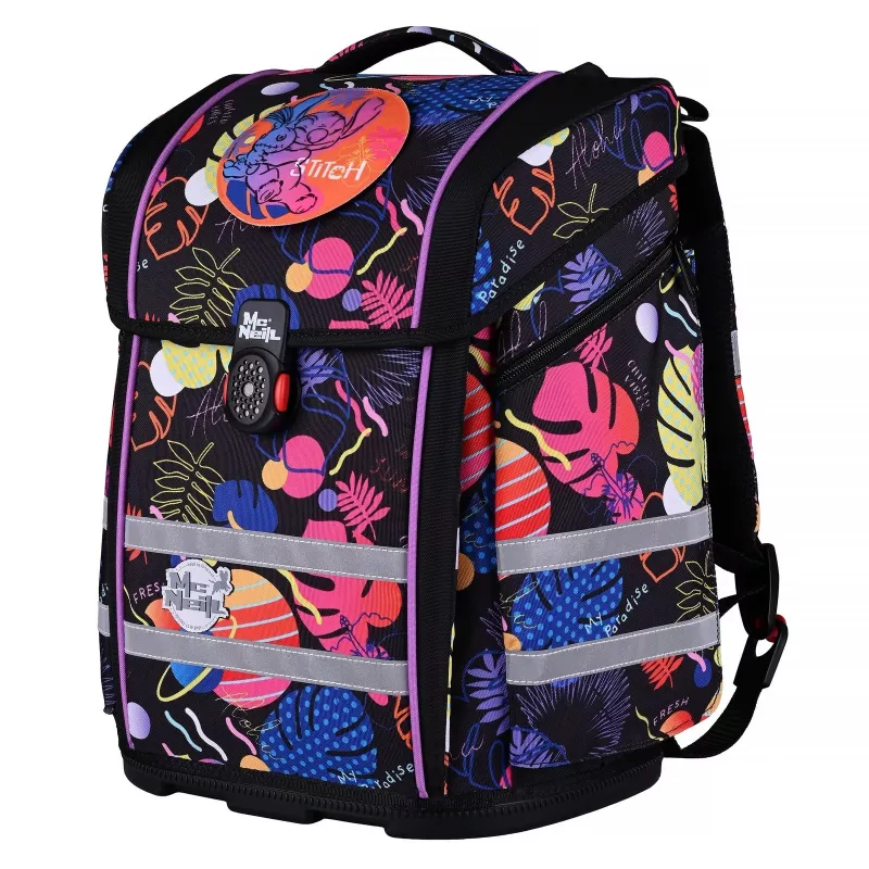 Conjunto de mochila escolar McNeill PERFECTO 5 peças Disney Stitch III
