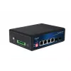 ALLNET ALL-SGI8104v3 Switch industrial não gerido Layer 2, 6 portas GbE, 4x GbE RJ45, 2x SFP, sem ventoinha, IP40