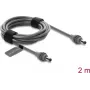 Cabo de alimentação Delock ficha DC 5.5 x 2.1 mm para ficha DC 5.5 x 2.1 mm para Starlink Mini, 2 m cinzento