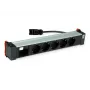 Bachmann POWER FRAME 5x tomada Schuko 1x slot de módulo 0,2m GST18i3 preto