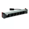 Bachmann POWER FRAME 5x tomada Schuko 1x slot de módulo 0,2m GST18i3 preto