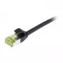 SYNERGY21 S217921 Cabo patch slim CAT6A S/FTP, 15m, preto, LSZH/TPE, 500MHz, 10Gbps
