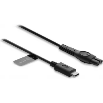 Delock Cabo de carregamento USB Type-C 5V para máquina de barbear elétrica Philips QP2724, QP2834, MG9520 série - cabo de substituição 1m