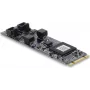 DELOCK CAN 2.0 / CAN FD placa de interface PCIe M.2 Key B+M para 2 x D-Sub 9 pinos, até 8 Mbps com isolamento e proteção contra sobretensão