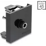 Delock Easy 45 módulo adaptador DC 5,5 x 2,1 mm conector fêmea para DC 5,5 x 2,5 mm ficha macho preto
