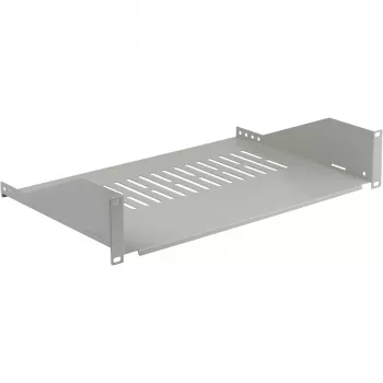 EFB ELEKTRONIK prateleira fixa 19 inch 2U, 300 mm de profundidade, 22 kg de carga, cinzento-claro RAL 7035