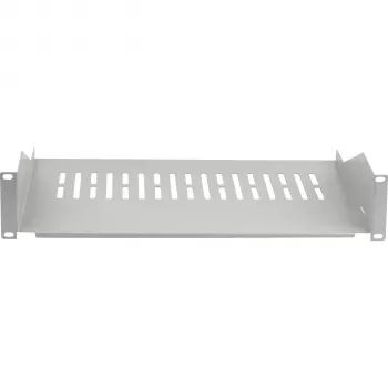 EFB ELEKTRONIK prateleira fixa 19 inch 2U, 300 mm de profundidade, 22 kg de carga, cinzento-claro RAL 7035