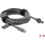 Delock cabo de alimentação USB Type-C™ para DC 5,5 x 2,1 mm para Starlink Mini, 3 m, cinzento