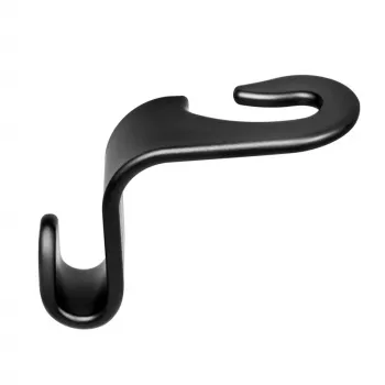 LogiLink gancho de assento para automóvel, conjunto de 4, preto, organizador universal para encosto de cabeça, 8kg de carga por gancho, clip-on sem ferramentas, plástico ABS