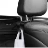LogiLink gancho de assento para automóvel, conjunto de 4, preto, organizador universal para encosto de cabeça, 8kg de carga por gancho, clip-on sem ferramentas, plástico ABS