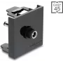 Delock Easy 45 Módulo DC 5,5 x 2,5 mm conector fêmea para DC 5,5 x 2,1 mm conector macho preto