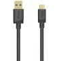 Cabo USB-A para USB-C, 5 Gbit/s, 3 m, preto