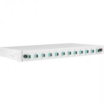 EFB Elektronik Caixa de fusão LC 50/125µ OM3 extraível 24 pigtails 12 conectores fêmea
