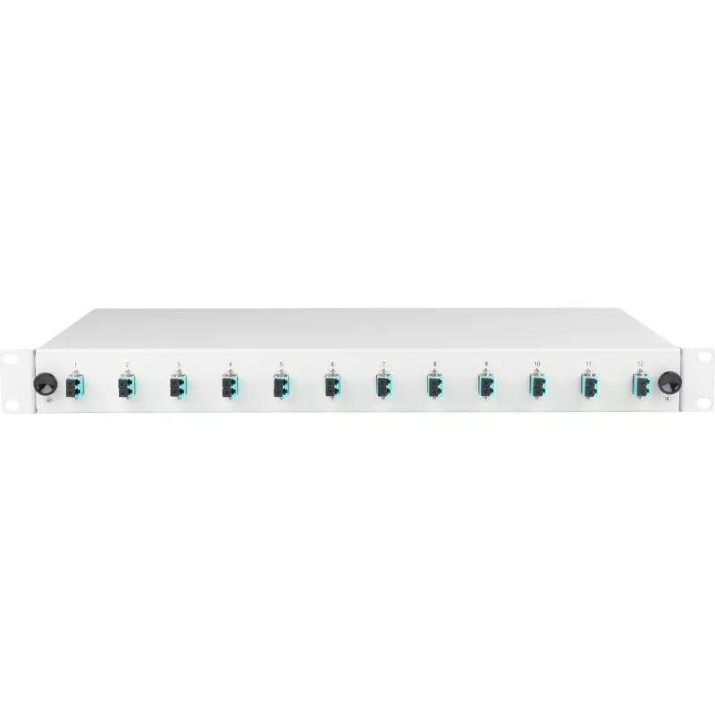 EFB Elektronik Caixa de fusão LC 50/125µ OM3 extraível 24 pigtails 12 conectores fêmea