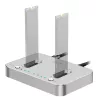 LogiLink Docking station USB 3.2 Gen2, 2 baías, para SSD M.2 NVMe, função de clonagem