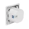 LogiLink Tomada de parede com carregador USB-C de 2 portas, 25W PD