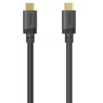 Cabo USB-C para USB-C 5 Gbit/s, 240 W, 0,75 m, preto