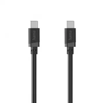 Hama Cabo USB-C para USB-C, 2 m, 60W Power Delivery, preto