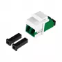 EFB Módulo keystone LC/APC Duplex OS2 verde - adaptador de fibra ótica monomodo