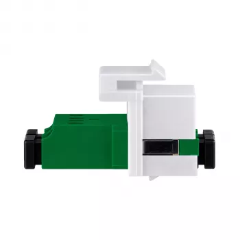EFB Módulo keystone LC/APC Duplex OS2 verde - adaptador de fibra ótica monomodo
