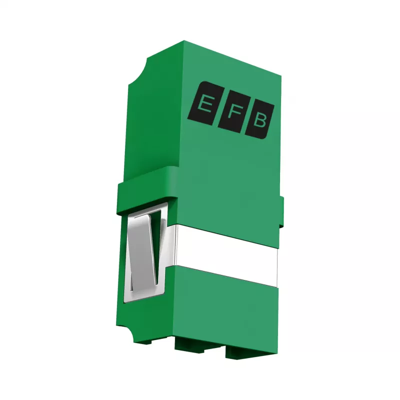 EFB Módulo keystone LC/APC Duplex OS2 verde - adaptador de fibra ótica monomodo