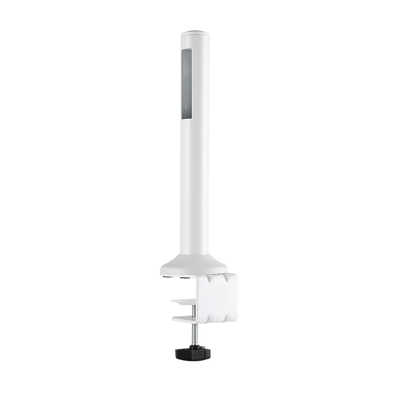 LogiLink Barra de montagem Slatwall para secretária, conjunto de 2 – 450 mm de altura, 35 mm de diâmetro, preto, fixação sem ferramentas