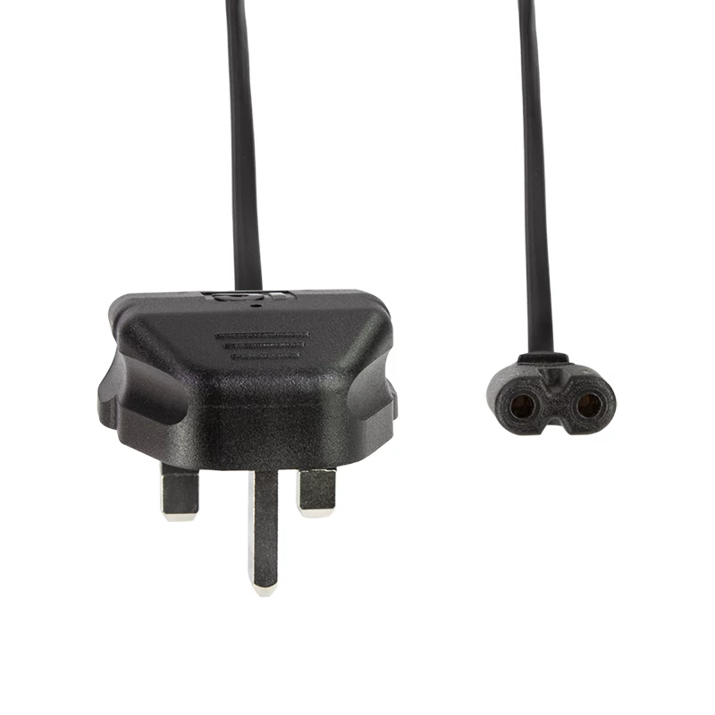 LogiLink Cabo de alimentação BS 1363 (UK) para IEC C7, preto, 1,8 m
